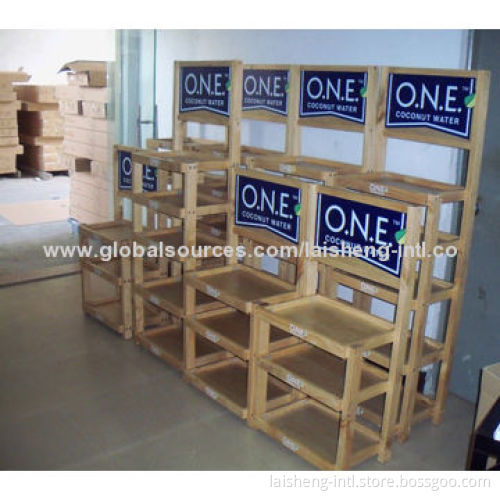Wooden Drink and Beverage Display Stands